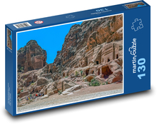 Petra - Jordánsko, staroveká jaskyňa Puzzle 130 dielikov - 28,7 x 20 cm 