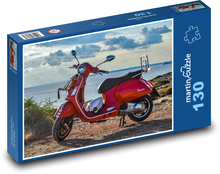 Vespa - Motorrad, Fahrzeug Puzzle 130 Teile - 28,7x20 cm