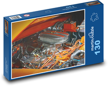 Silnik w samochodzie - pojazd, samochód Puzzle 130 elementów - 28,7x20 cm