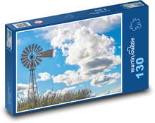 Windmill - sky, clouds Puzzle 130 pieces - 28.7 x 20 cm 