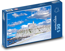 Věž - maják, opevnění Puzzle 130 - 28,7x20 cm