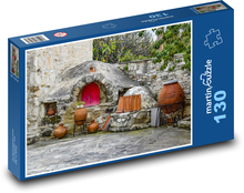 Tradičná pec - vidiek, kameň Puzzle 130 dielikov - 28,7 x 20 cm 