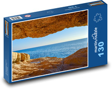 Caves by the sea - nature, ocean Puzzle 130 pieces - 28.7 x 20 cm 