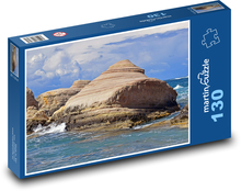 Skalní formace - pobřeží, moře Puzzle 130 dílků - 28,7 x 20 cm