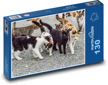 Wildkatzen - Tiere, zusammen Puzzle 130 Teile - 28,7x20 cm