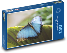 Blue butterfly - insects, wings Puzzle 130 pieces - 28.7 x 20 cm 