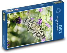 Butterfly - flower, insect Puzzle 130 pieces - 28.7 x 20 cm 