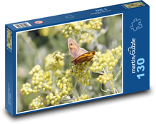 Butterfly - pollination, flower Puzzle 130 pieces - 28.7 x 20 cm 