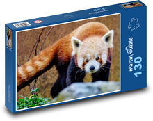 Panda červená - zvíře. zoo Puzzle 130 dílků - 28,7 x 20 cm