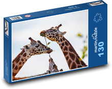 Giraffe - langer Hals, Tier Puzzle 130 Teile - 28,7x20 cm