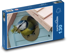 Blaumeise - Nest, Vogel Puzzle 130 Teile - 28,7x20 cm