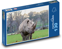 Rhinoceros - animal, Africa Puzzle 130 pieces - 28.7 x 20 cm 