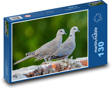 Holubice - ptáci, zvířata Puzzle 130 dílků - 28,7 x 20 cm