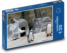 Tučňák - racek, zvířata Puzzle 130 dílků - 28,7 x 20 cm