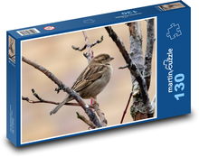 Spatz - Gartenvogel, Frühling Puzzle 130 Teile - 28,7x20 cm