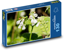 Wild plant - white flowers, spring Puzzle 130 pieces - 28.7 x 20 cm 