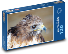 Falcon - Raubtier, schwarze Augen Puzzle 130 Teile - 28,7x20 cm
