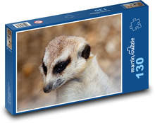 Surikata - sledovanie, zblízka Puzzle 130 dielikov - 28,7 x 20 cm 