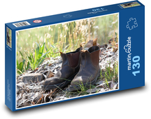 Pracovné topánky - obuv, nosené Puzzle 130 dielikov - 28,7 x 20 cm 