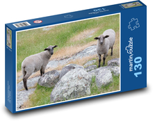 Ovce - pastvina, farma  Puzzle 130 dílků - 28,7 x 20 cm