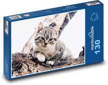 Mačka - maznáčik, strom Puzzle 130 dielikov - 28,7 x 20 cm 