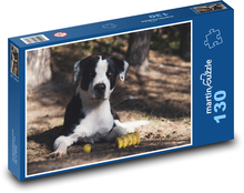 Roztomilý pes - maznáčik, vonku Puzzle 130 dielikov - 28,7 x 20 cm 