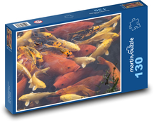 Koi ryba - rybník, zvieratá Puzzle 130 dielikov - 28,7 x 20 cm 