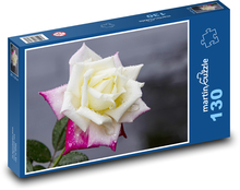 Flower rose - flower, pink flower Puzzle 130 pieces - 28.7 x 20 cm 