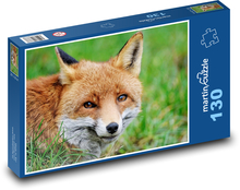 Red fox - wild animal, mammal Puzzle 130 pieces - 28.7 x 20 cm 