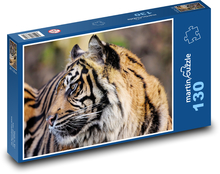 Tiger - divoká mačka, zviera Puzzle 130 dielikov - 28,7 x 20 cm 