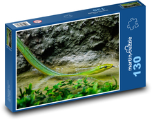 Zelený had - plaz, voda Puzzle 130 dílků - 28,7 x 20 cm