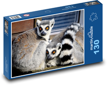 Lemur - zoo, cicavec Puzzle 130 dielikov - 28,7 x 20 cm 