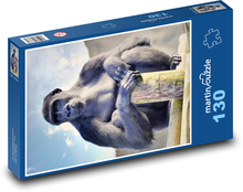 Gorila - primát, zvíře Puzzle 130 dílků - 28,7 x 20 cm