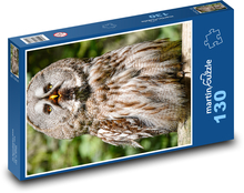 Large gray owl - bird, predator Puzzle 130 pieces - 28.7 x 20 cm 