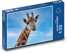 Żyrafa - zwierzę, ssak Puzzle 130 elementów - 28,7x20 cm
