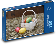 Easter eggs - basket, eggs Puzzle 130 pieces - 28.7 x 20 cm 