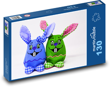 Velikonoční zajíček - hračka, dekorace Puzzle 130 dílků - 28,7 x 20 cm