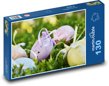 Veľká noc - farebné vajíčko, dekorácie Puzzle 130 dielikov - 28,7 x 20 cm 