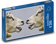 Ovce - mečet, zvířata Puzzle 130 dílků - 28,7 x 20 cm