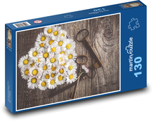 Daisy - keys, heart Puzzle 130 pieces - 28.7 x 20 cm 