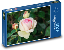 Róże - kwiat, ogród Puzzle 130 elementów - 28,7x20 cm