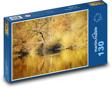 Krajina - podzim, voda Puzzle 130 dílků - 28,7 x 20 cm