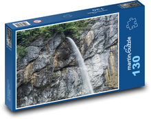 Wodospad - skała, kamień Puzzle 130 elementów - 28,7x20 cm
