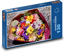 Kytica kvetov - kvety, leto Puzzle 130 dielikov - 28,7 x 20 cm 
