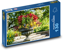 Blumen im Garten - Sommer, Park Puzzle 130 Teile - 28,7x20 cm