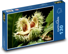 Kastanie - Herbst, Muschel Puzzle 130 Teile - 28,7x20 cm