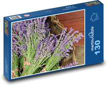 Lavendel - Blumensträuße, Kräuter Puzzle 130 Teile - 28,7x20 cm
