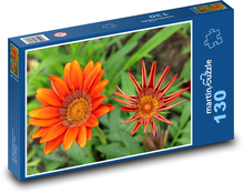 Orange gazania - flower, garden Puzzle 130 pieces - 28.7 x 20 cm 