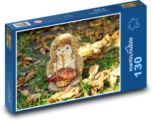 Ježko - figúrka, dekorácia Puzzle 130 dielikov - 28,7 x 20 cm 