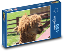 Lama - zvíře, zoo Puzzle 130 dílků - 28,7 x 20 cm